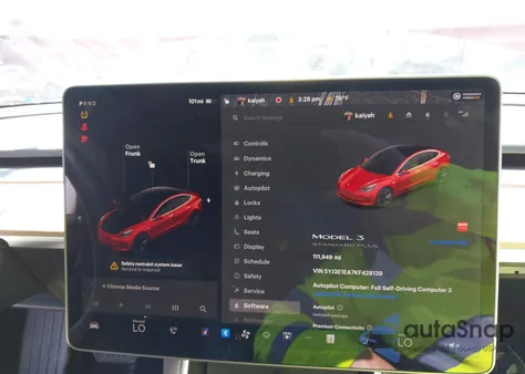 2019 Tesla Model 3 Long Range/Mid Range/Standard Range/Standard Range Plus from USA, damaged, VIN 5YJ3E1EA7KF428139